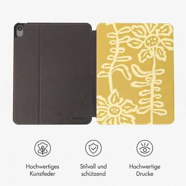 Selencia Vivid Klapphülle Apple iPad 11 (2025) 11 Zoll A16 / iPad 10 (2022) 10.9 Zoll - Chalky Bloom