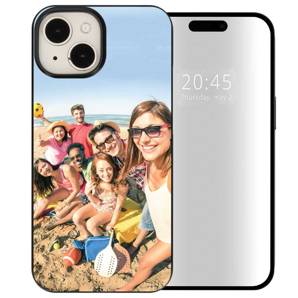 Gestalte deine eigene iPhone 15 Hardcase Hülle - Schwarz