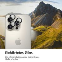 imoshion 2er-Pack Objektivschutz für Kamera für das Apple iPhone 16 Pro / 16 Pro Max - Natural / Titanium
