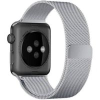 WiWu Milanaise-Armband für die Apple Watch Series 1 bis 9 / SE (38/40/41 mm) | Series 10 (42 mm) - Silber