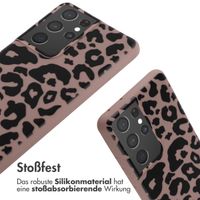 imoshion Silikonhülle design mit Band für das Samsung Galaxy S21 Ultra - Animal Pink