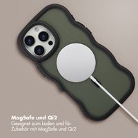 Selencia Wavy Backcover mit MagSafe Apple iPhone 16 Pro Max - Schwarz