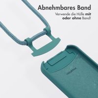 imoshion Color Backcover mit abnehmbarem Handykette und MagSafe Apple iPhone 15 - Dunkelgrün