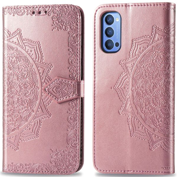 imoshion Mandala Klapphülle für das Oppo Reno4 5G - Roségold