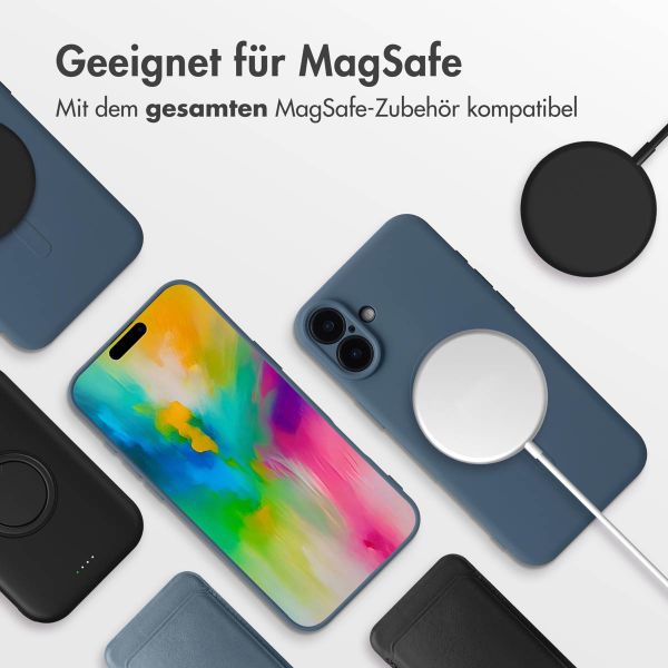 imoshion Color Back Cover mit MagSafe für das Apple iPhone 16 - Dunkelblau