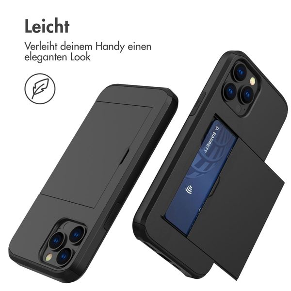 imoshion Backcover mit Kartenfach Apple iPhone 13 Pro - Schwarz