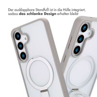 Accezz Ring Stand Backcover mit MagSafe Samsung Galaxy S25 Plus - Grau