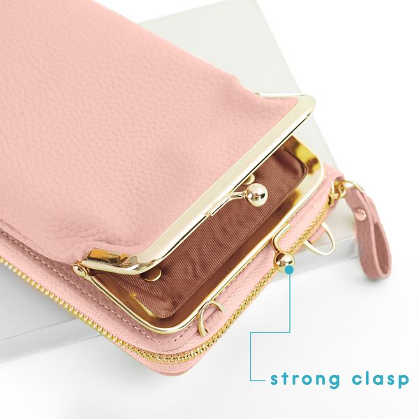 imoshion Vegane Leder-Handytasche Crossbody - Rosa