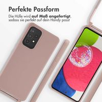 imoshion Silikonhülle mit Band für das Samsung Galaxy A53 - Sand Pink