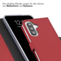 Selencia Echtleder Klapphülle Samsung Galaxy A27 (5G) - Rot