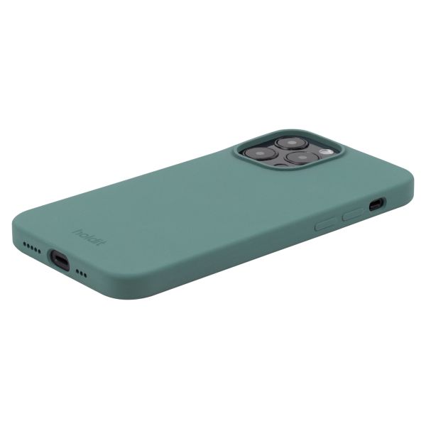 Holdit Silicone Case für das iPhone 15 Pro - Moss Green