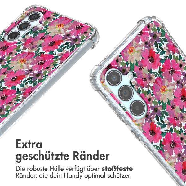 imoshion Design Hülle mit Band Samsung Galaxy A55 - Flower Water
