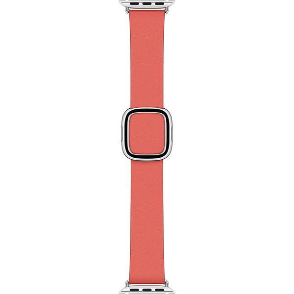 Apple Leather Band Modern Buckle für die Apple Watch Series 1 bis 9 / SE (38/40/41 mm) | Series 10 (42 mm) - Größe L - Rosa