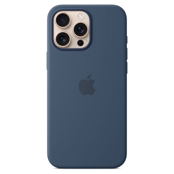 Apple Silikon-Case MagSafe für das Apple iPhone 16 Pro Max - Denim