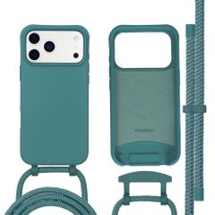 imoshion Color Backcover mit abnehmbarem Handykette und MagSafe Apple iPhone 17 Pro - Dunkelgrün
