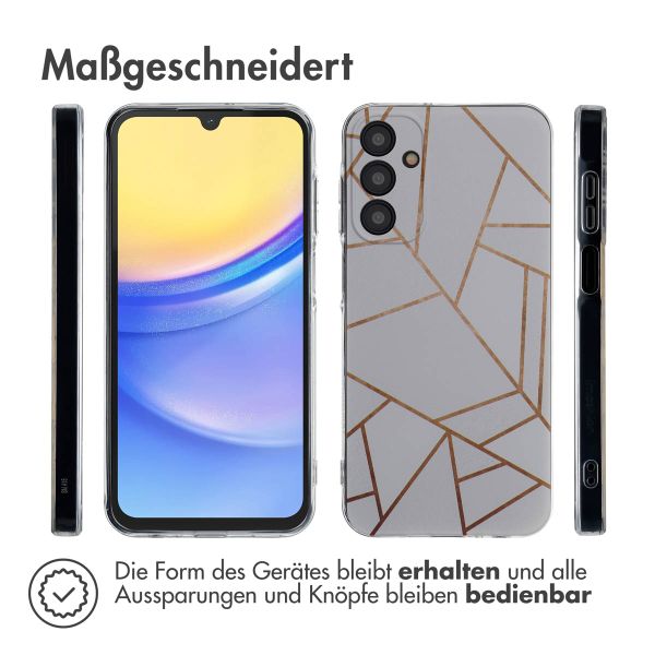 imoshion Design Hülle für das Samsung Galaxy A15 (5G/4G) - White Graphic