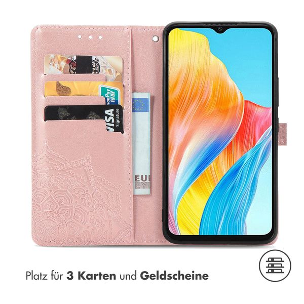 imoshion Mandala Klapphülle für das Oppo A18 / Oppo A38 - Rose Gold