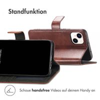 imoshion Luxuriöse Klapphülle Apple iPhone 15 - Dunkelbraun