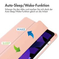 imoshion Trifold Hardcase Klapphülle Apple iPad Air 11 Zoll (2025) M3 / (2024) M2 / Air 5 (2022) / Air 4 (2020) - Rosa