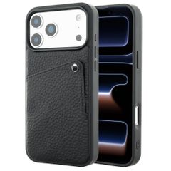 Selencia Riva Back Cover mit Kartenfach Apple iPhone 17 Pro - Schwarz