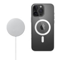 Apple Clearcase für das Apple iPhone 16 Pro Max + Apple MagSafe kabelloses Ladegerät 25 W - 1 Meter