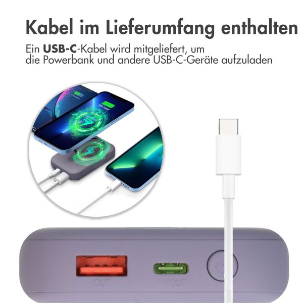 imoshion MagSafe Powerbank - 10.000 mAh - Kabellose Powerbank - Violett