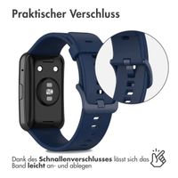 imoshion Silikonarmband für das Huawei Watch Fit - Dunkelblau