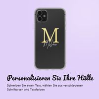 Personalisierte Hülle mit Buchstaben iPhone SE (2022 / 2020) / 8 / 7 - Transparent