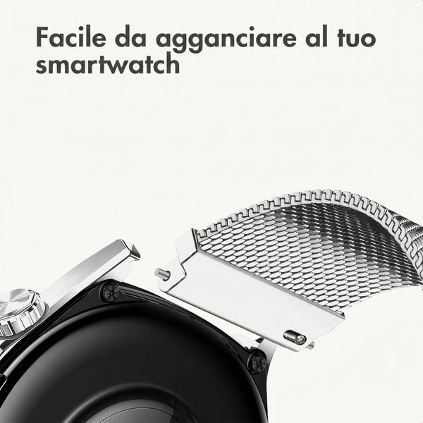 imoshion Mailändische Magnetarmband -   Universelle 20 mm Anschluss - Silber