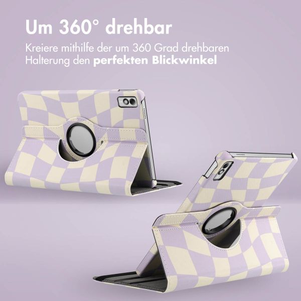 imoshion 360° drehbare Design Klapphülle Lenovo Tab M10 5G - Dancing Cubes