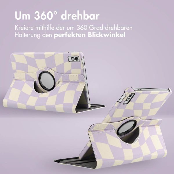 imoshion 360° drehbare Design Klapphülle für das Lenovo Tab M10 5G - Dancing Cubes