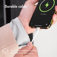 Accezz MFI-zertifiziertes Lightning- auf USB-Kabel - 2 m - Weiß