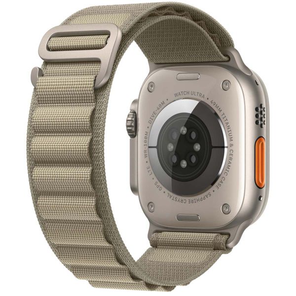 WiWu Alpine nylonarmband für das  Apple Watch Series 1 t/m 11 / SE / Ultra (44/45/46/49 mm) - Olive Green