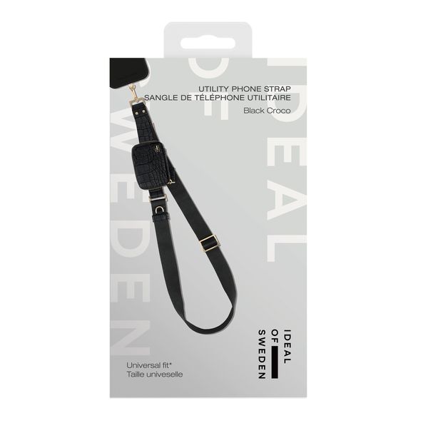 iDeal of Sweden Utility Phone Strap - Universelles Telefonband - Schwarz