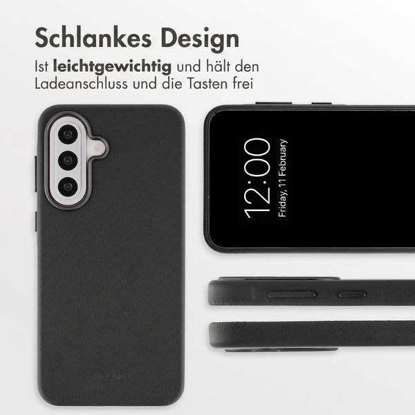 Accezz MagSafe Leather Backcover Samsung Galaxy A57 (5G) - Onyx Black