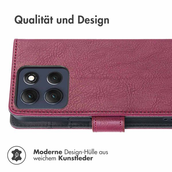 imoshion Luxuriöse Klapphülle Motorola Moto G86 - Braun