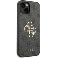 Guess 4G Metal Logo Back Cover für das iPhone 14 - Grau