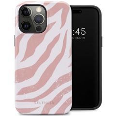 Selencia Vivid Back Cover Apple iPhone 14 Pro Max - Colorful Zebra Old Pink