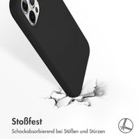 Accezz Liquid Silikoncase mit MagSafe Apple iPhone 12 (Pro) - Schwarz