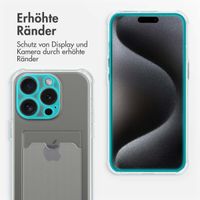 imoshion Soft Case Back Cover mit Kartenfach Apple iPhone 15 Pro Max - Transparent