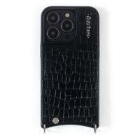 Dutchies Back Cover mit Kartenfach für das Apple iPhone 14 - Telefonband nicht enthalten - Crocodile Chic