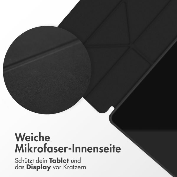 imoshion Origami Klapphülle für das Samsung Galaxy Tab A9 Plus - Schwarz