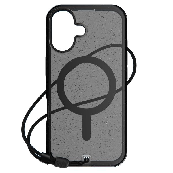 BodyGuardz Carve Back Cover MagSafe für das iPhone 16 - Glitter / Black