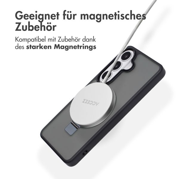Accezz Ring Stand Backcover mit MagSafe Samsung Galaxy S26 - Schwarz