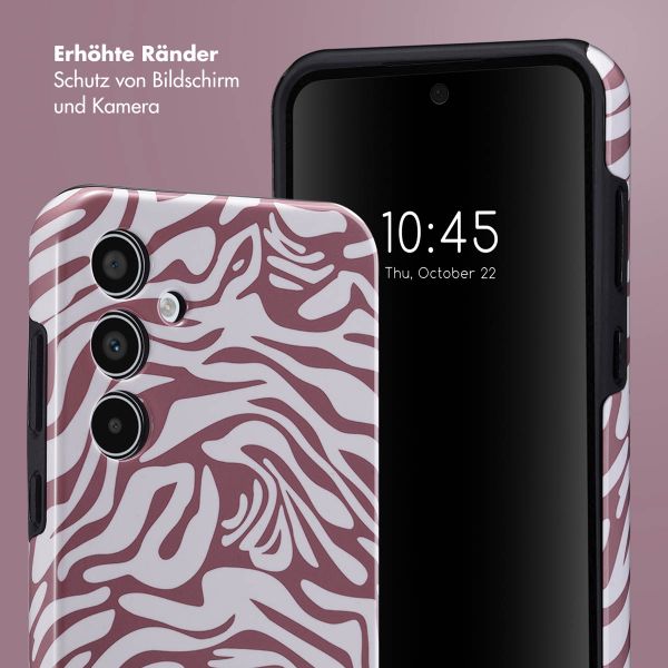 Selencia Vivid Back Cover Samsung Galaxy A35 - Trippy Swirl Dark Rose
