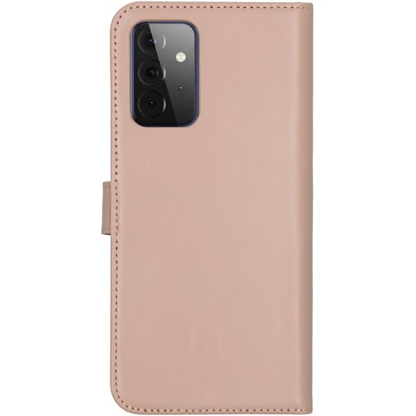 Selencia Echtleder Klapphülle Samsung Galaxy A72 - Dusty Pink