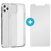 imoshion Softcase Cover + Glass Screen Protector iPhone 11 Pro Max