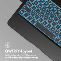 Accezz 360 Slim Keyboard Bookcase QWERTY für das iPad 10.2 Zoll (2019/2020/2021) / Air 5 (2022) / Air 4 (2020) / iPad Pro 10.5 (2017) - Schwarz