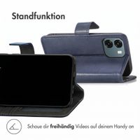 imoshion Luxuriöse Klapphülle Oppo A6 (5G) - Dunkelblau
