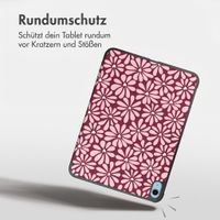 imoshion Design Trifold Klaphülle Apple iPad 11 (2025) 11 Zoll A16 / iPad 10 (2022) 10.9 Zoll - Bloom Love Blush